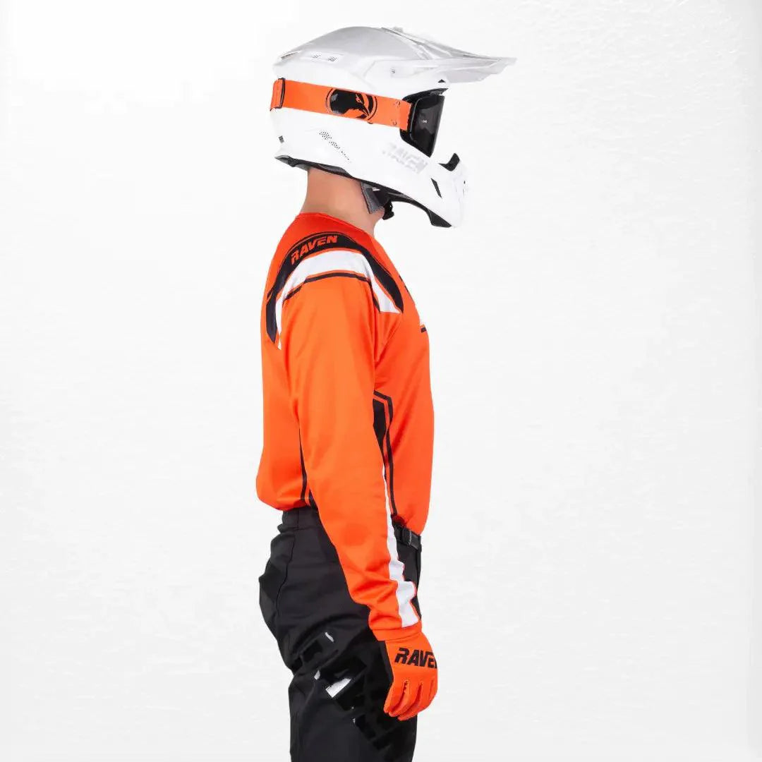 Raven Rival MX Jersey Orange-Black - Dash Racegear