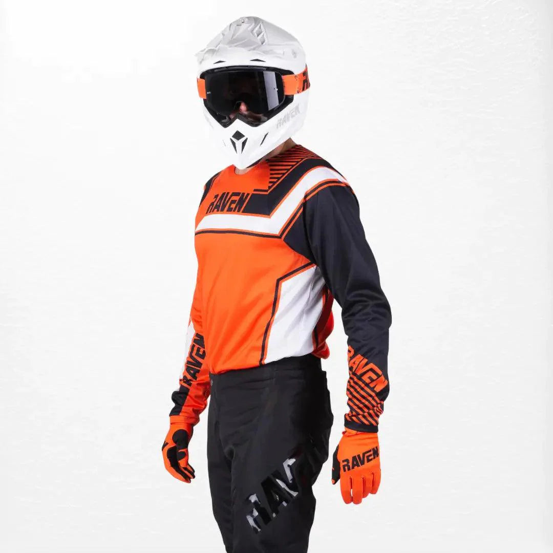 Raven Rival MX Jersey Orange-Black - Dash Racegear