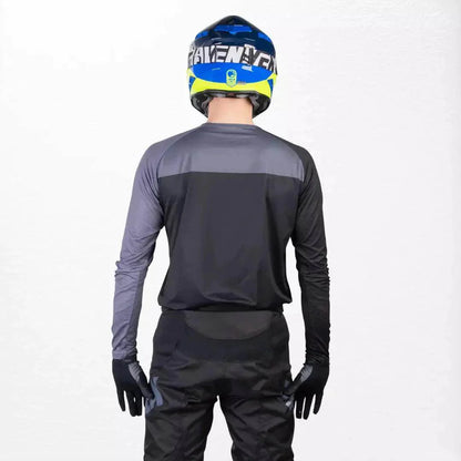 Raven Verve MX Jersey Black-Grey - Dash Racegear