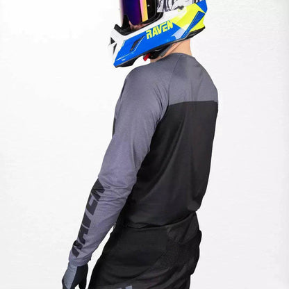 Raven Verve MX Jersey Black-Grey - Dash Racegear