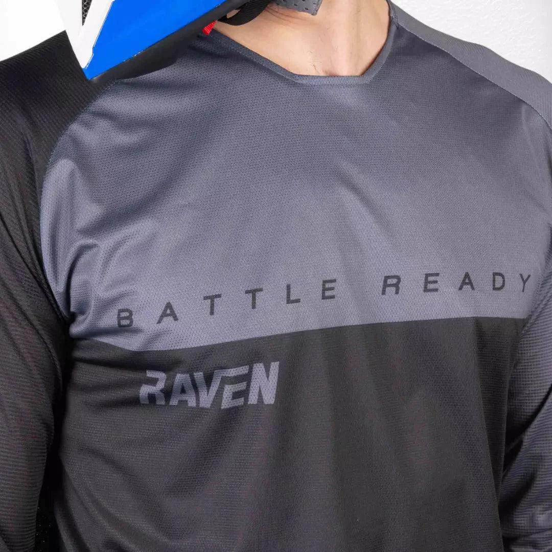 Raven Verve MX Jersey Black-Grey - Dash Racegear