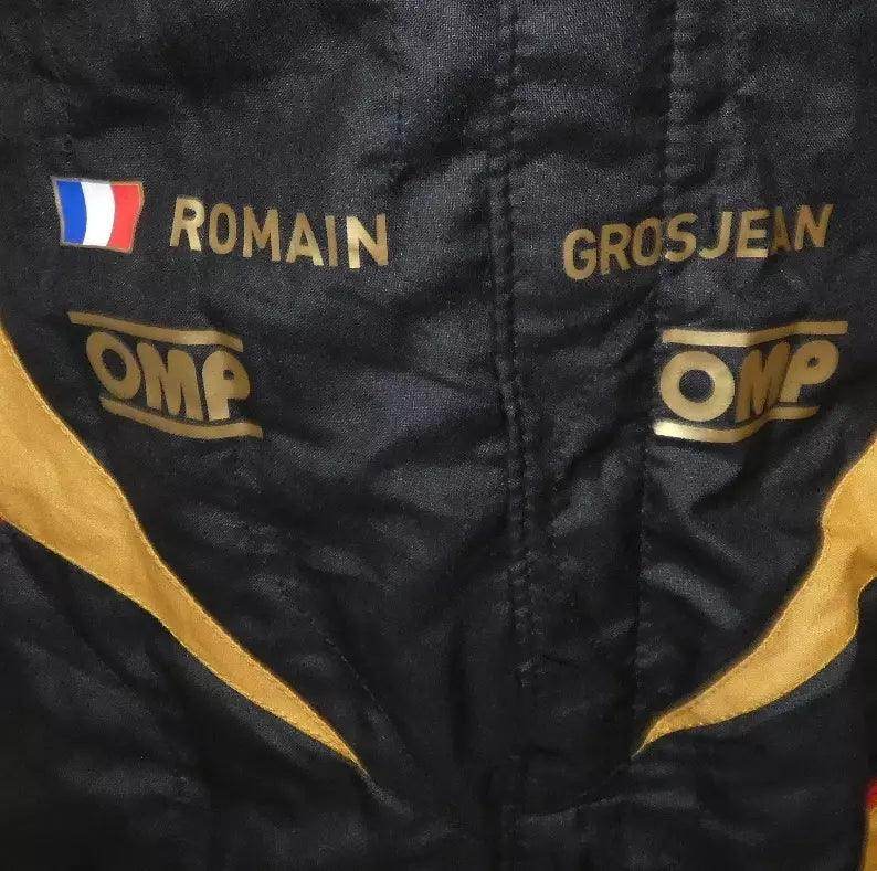 Romain Grosjean 2012 British GP ‘The dark knight rises’ Lotus F1 race suit - Dash Racegear