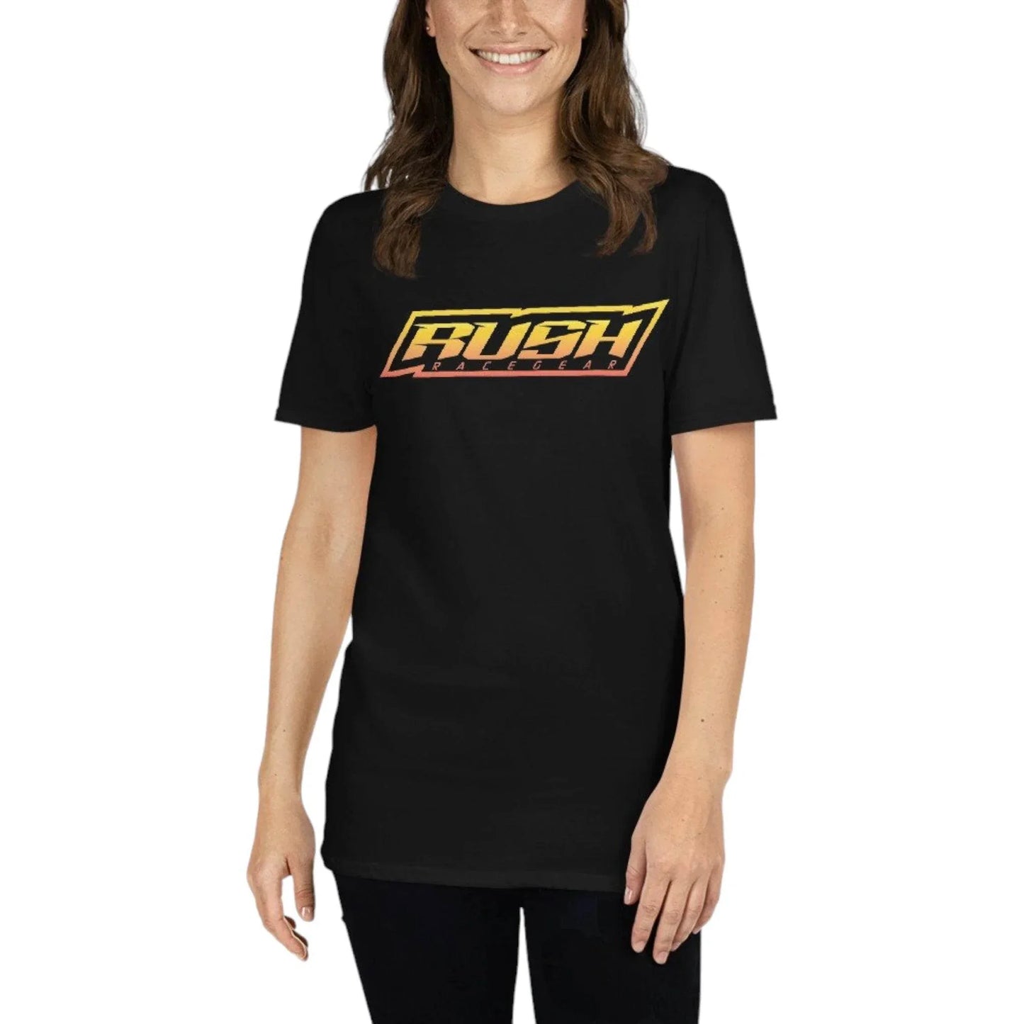 Rush Red/Yellow Fade Logo - Unisex Tee - Dash Racegear