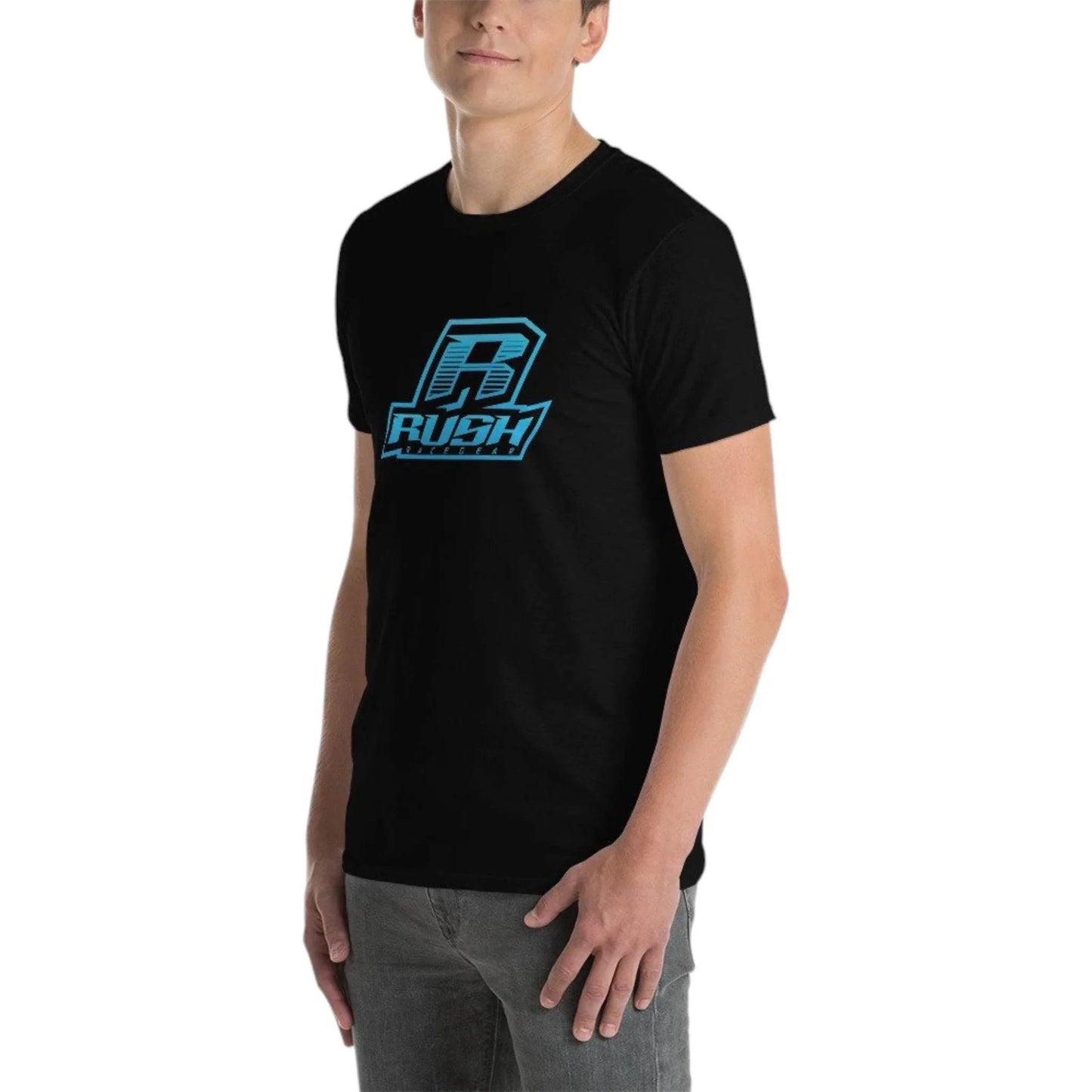 Rush Stacked Logo - Light Blue Fade - Unisex - Dash Racegear