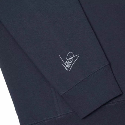 SCRIPT PETROL BLUE HOODIE - Dash Racegear