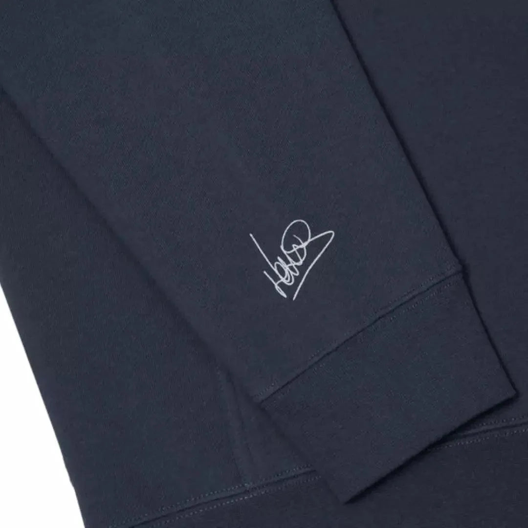 SCRIPT PETROL BLUE HOODIE - Dash Racewear