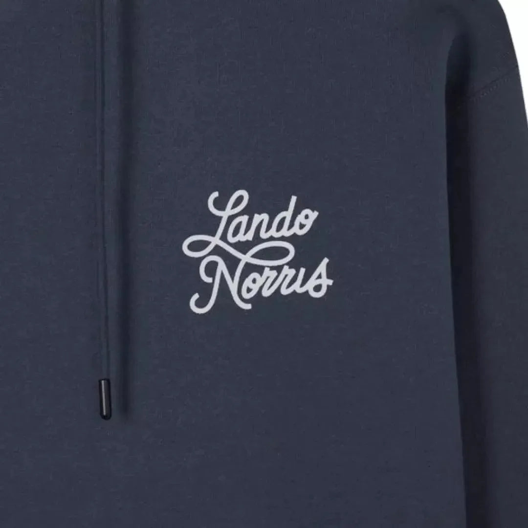 SCRIPT PETROL BLUE HOODIE - Dash Racewear
