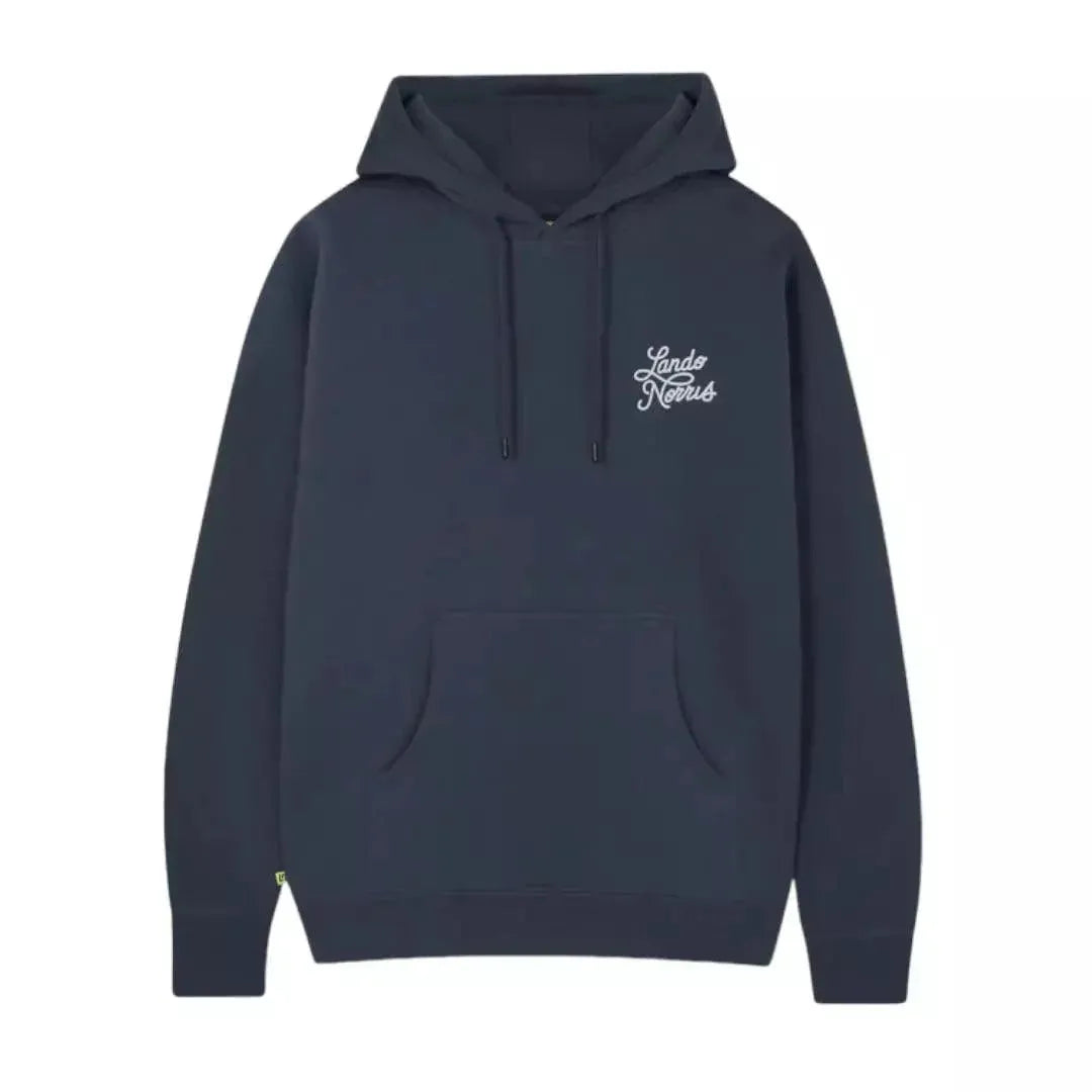 SCRIPT PETROL BLUE HOODIE - Dash Racewear