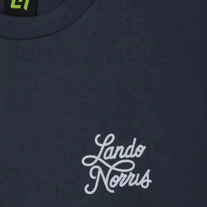 SCRIPT PETROL BLUE SHORT SLEEVE TEE - Dash Racegear