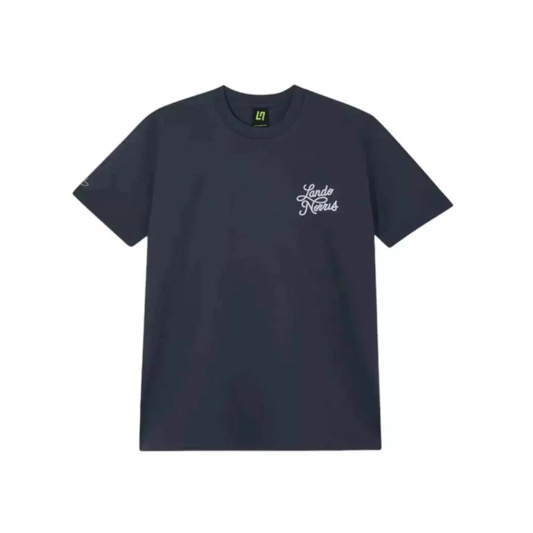 SCRIPT PETROL BLUE SHORT SLEEVE TEE - Dash Racegear