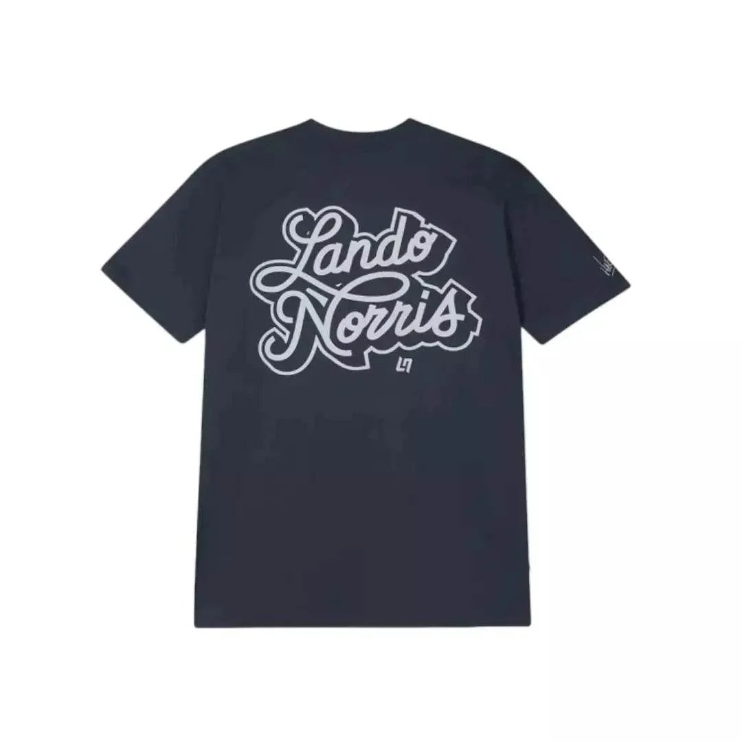 SCRIPT PETROL BLUE SHORT SLEEVE TEE - Dash Racegear
