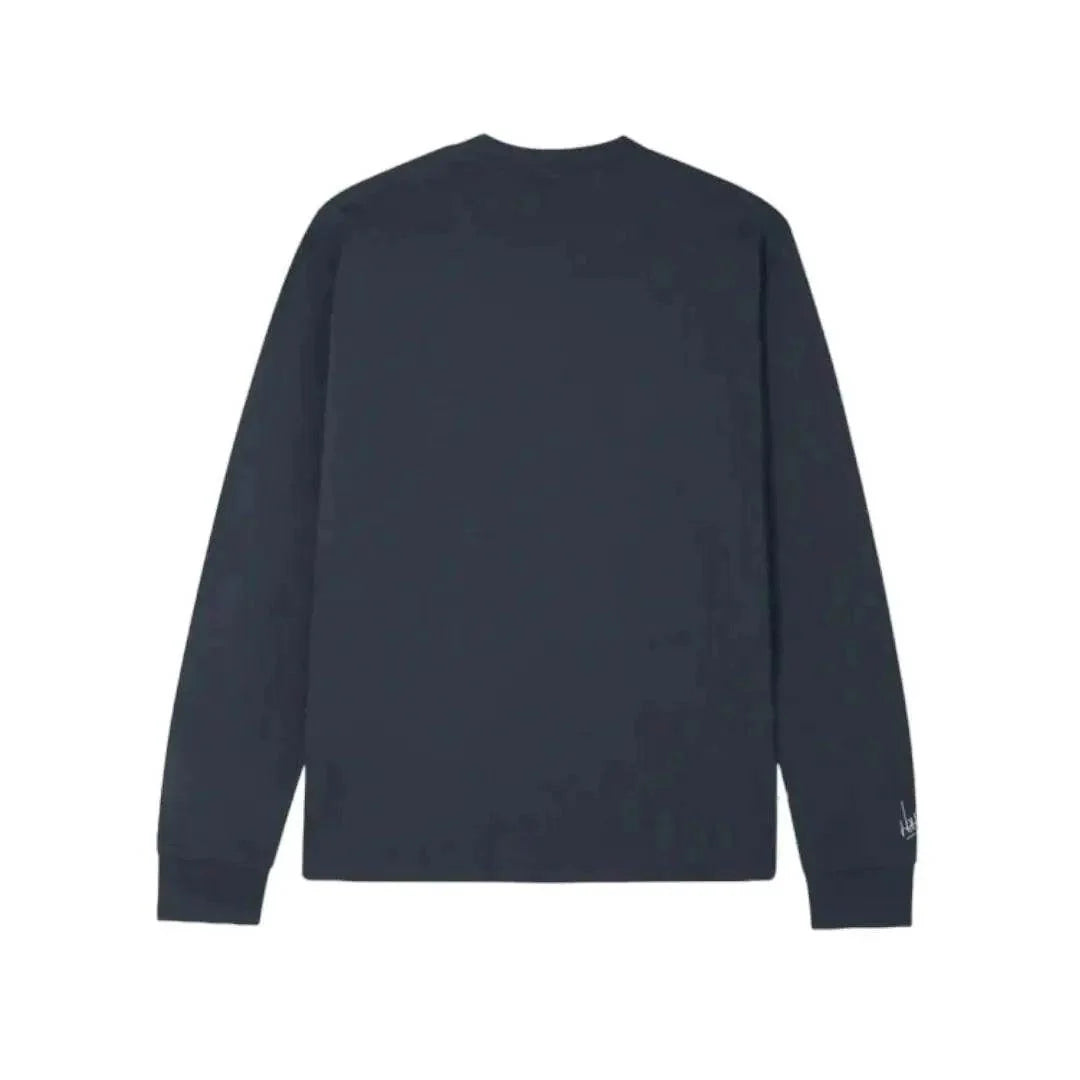 SCRIPT PETROL BLUE LONG SLEEVE TEE - Dash Racegear