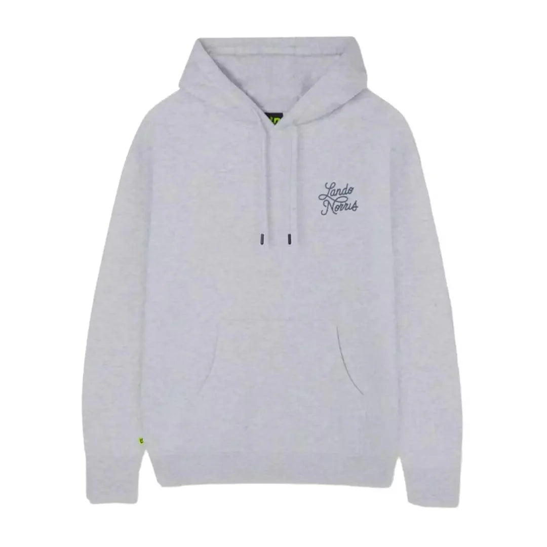 SCRIPT WHITE HEATHER HOODIE - Dash Racegear