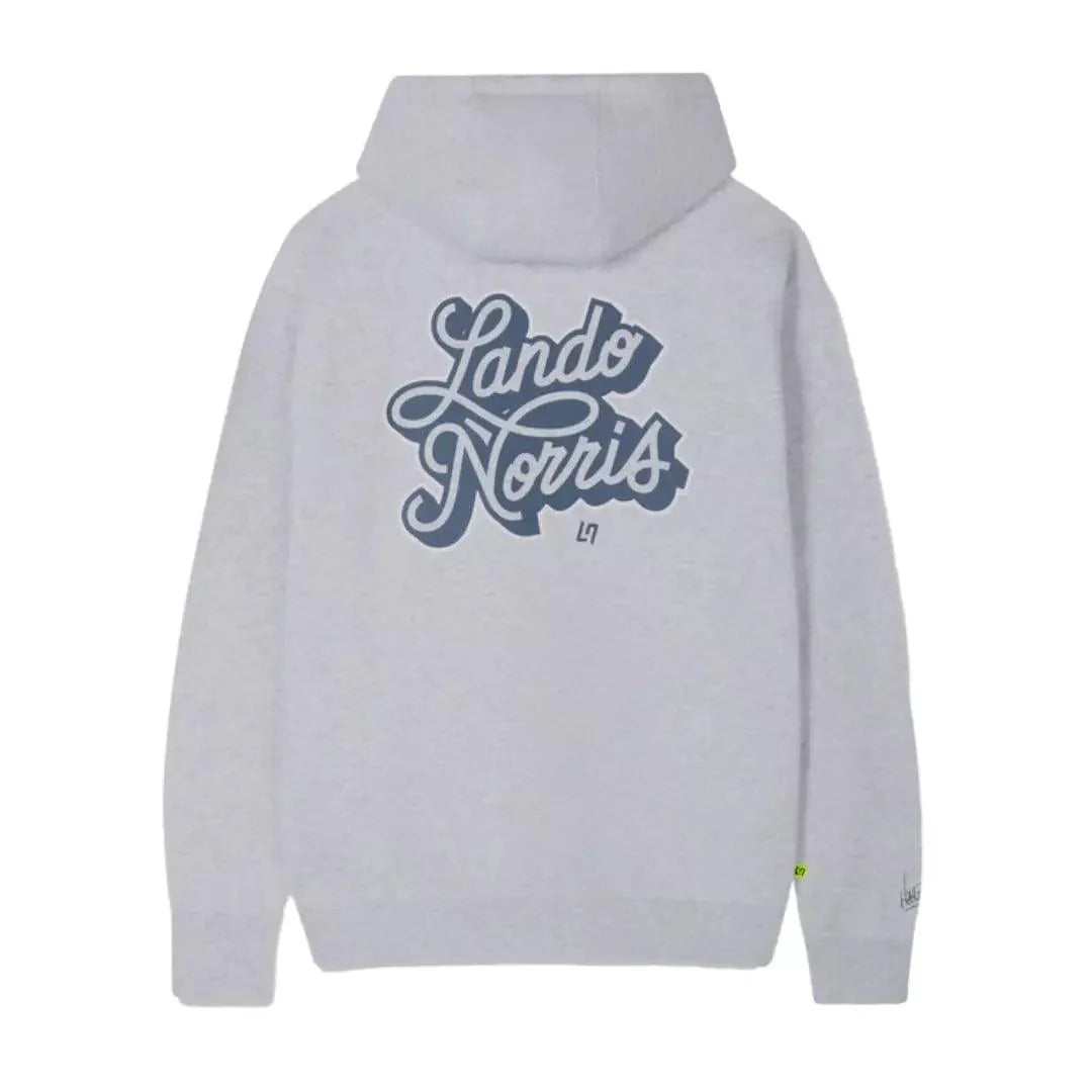 SCRIPT WHITE HEATHER HOODIE - Dash Racegear
