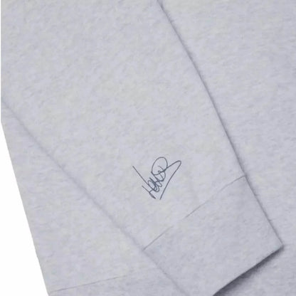 SCRIPT WHITE HEATHER HOODIE - Dash Racegear