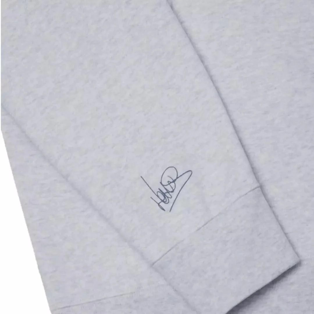 SCRIPT WHITE HEATHER HOODIE - Dash Racegear