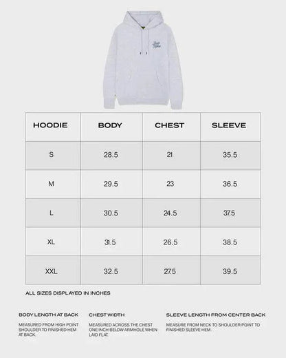 SCRIPT WHITE HEATHER HOODIE - Dash Racegear