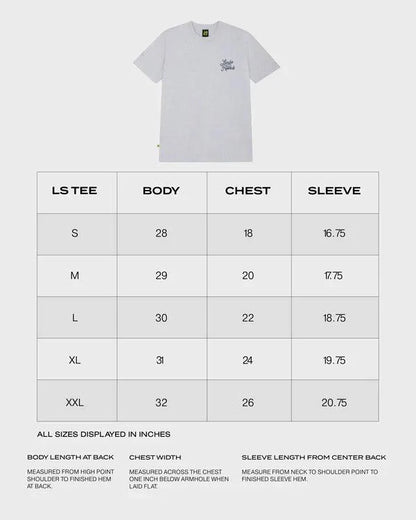 SCRIPT WHITE HEATHER SHORT SLEEVE TEE - Dash Racegear