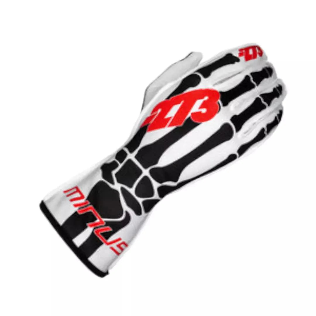 SKELETAL White/Black/Red - Dash Racegear