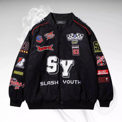 SLASH YOUTH RACING EMBROIDERED JACKET - Dash Racegear