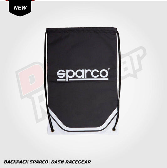 SPARCO PULL BAG BLACK BACKPACK - Dash Racegear