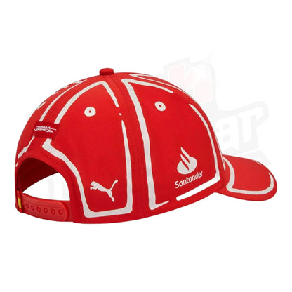 Scuderia Ferrari Carlos Sainz Puma baseball hat - Joshua Vides - Dash Racegear