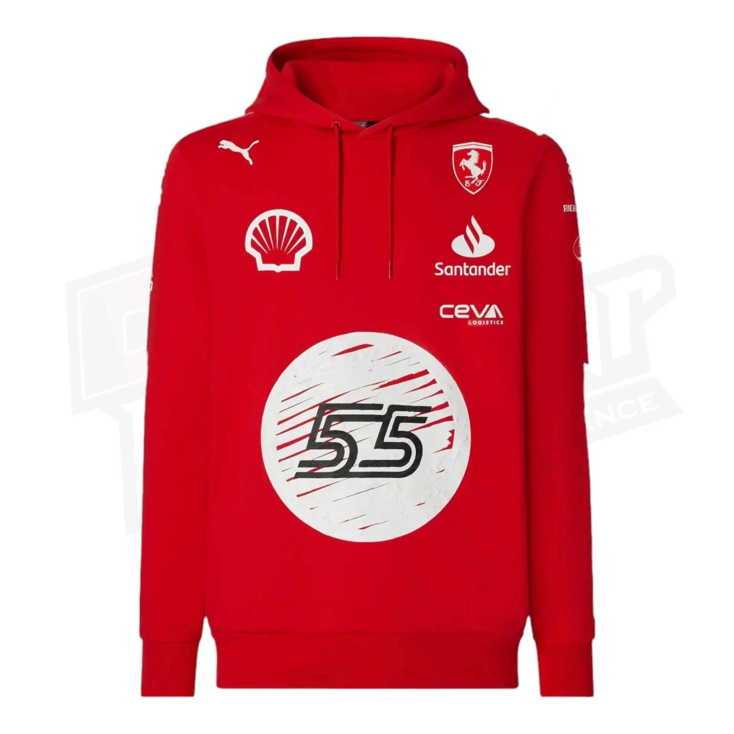 Scuderia Ferrari Carlos Sainz Puma hooded sweatshirt - Joshua Vides - Dash Racegear