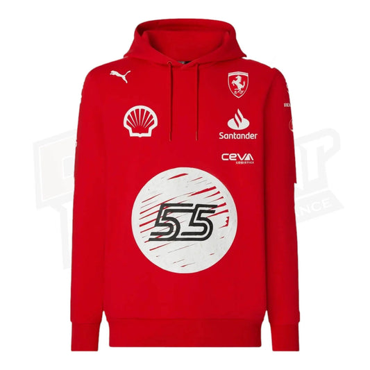 Scuderia Ferrari Carlos Sainz Puma hooded sweatshirt - Joshua Vides - Dash Racegear