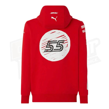 Scuderia Ferrari Carlos Sainz Puma hooded sweatshirt - Joshua Vides - Dash Racegear