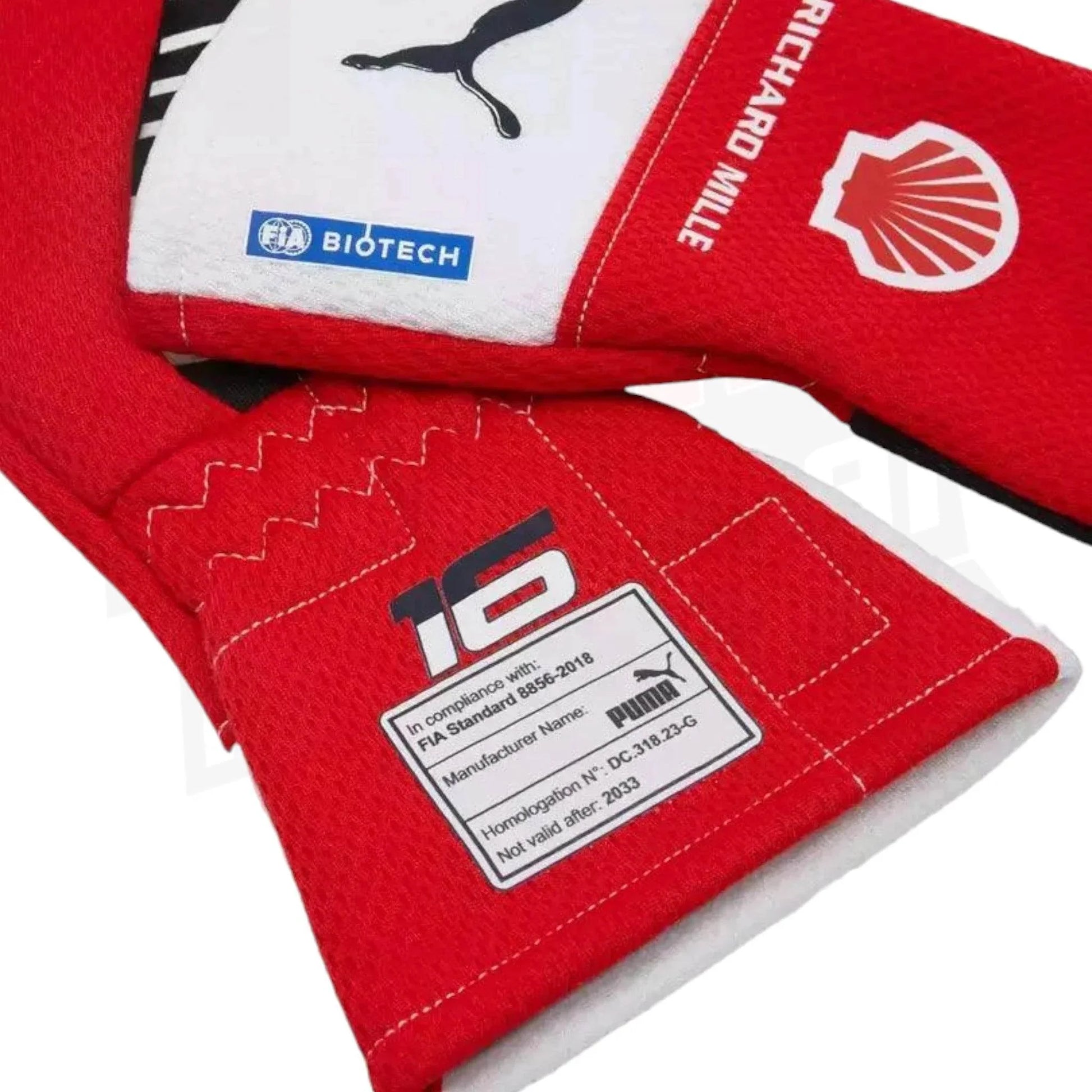 Scuderia Ferrari Charles Leclerc F1 PRO gloves - Joshua Vides - Dash Racegear