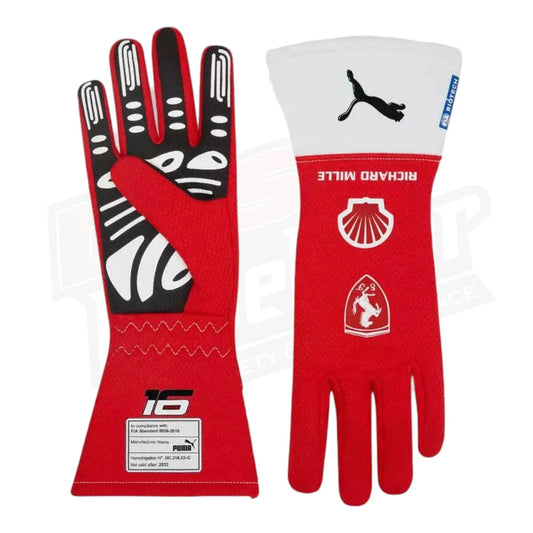 Scuderia Ferrari Charles Leclerc F1 PRO gloves - Joshua Vides - Dash Racegear