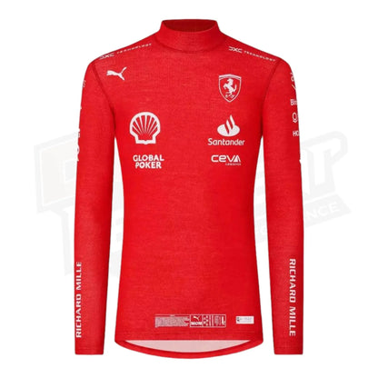 Scuderia Ferrari Charles Leclerc F1 PRO undersuit top - Joshua Vides - Dash Racegear