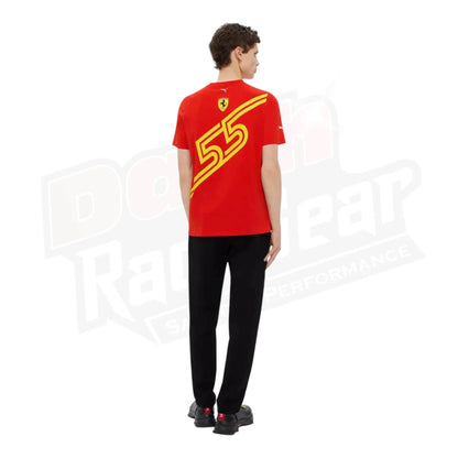 Scuderia Ferrari Team Carlos Sainz Replica T-shirt - Barcelona Special Edition - Dash Racegear