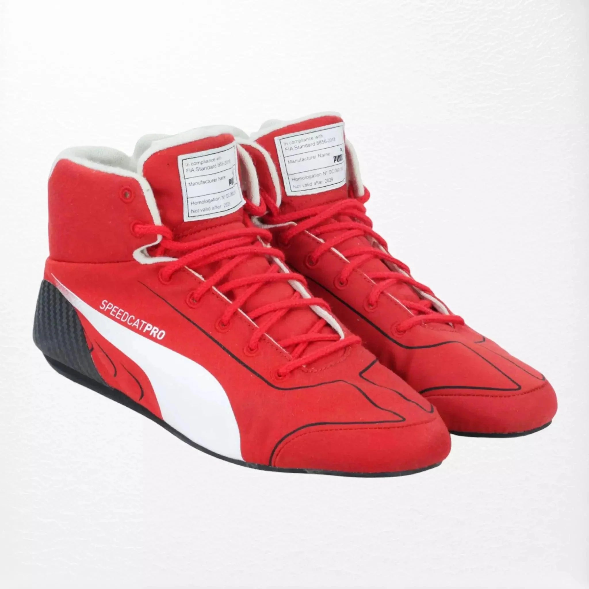 2020 Sebastian Vettel Ferrari F1 Race Boots - Dash Racegear