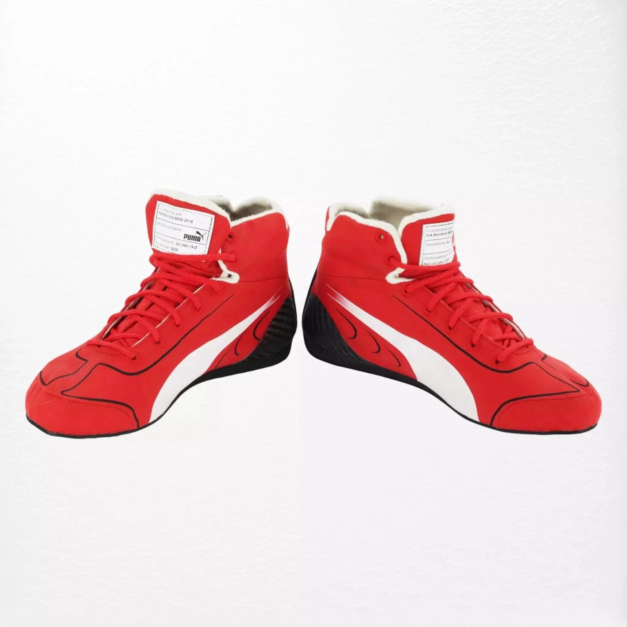 2020 Sebastian Vettel Ferrari F1 Race Boots - Dash Racegear