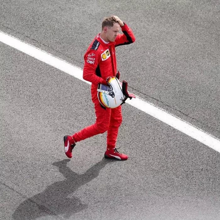 2020 Sebastian Vettel Ferrari F1 Race Boots - Dash Racegear