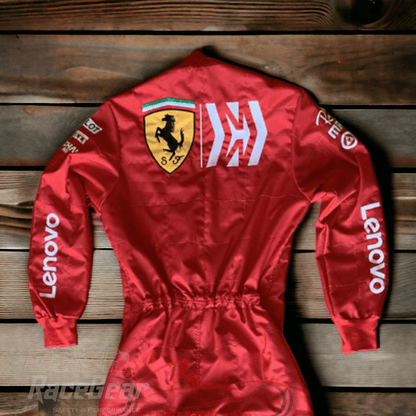 Sebastian Vettel Ferrari Mission Winnow F1 Embroidered Racing Suit - Dash Racegear