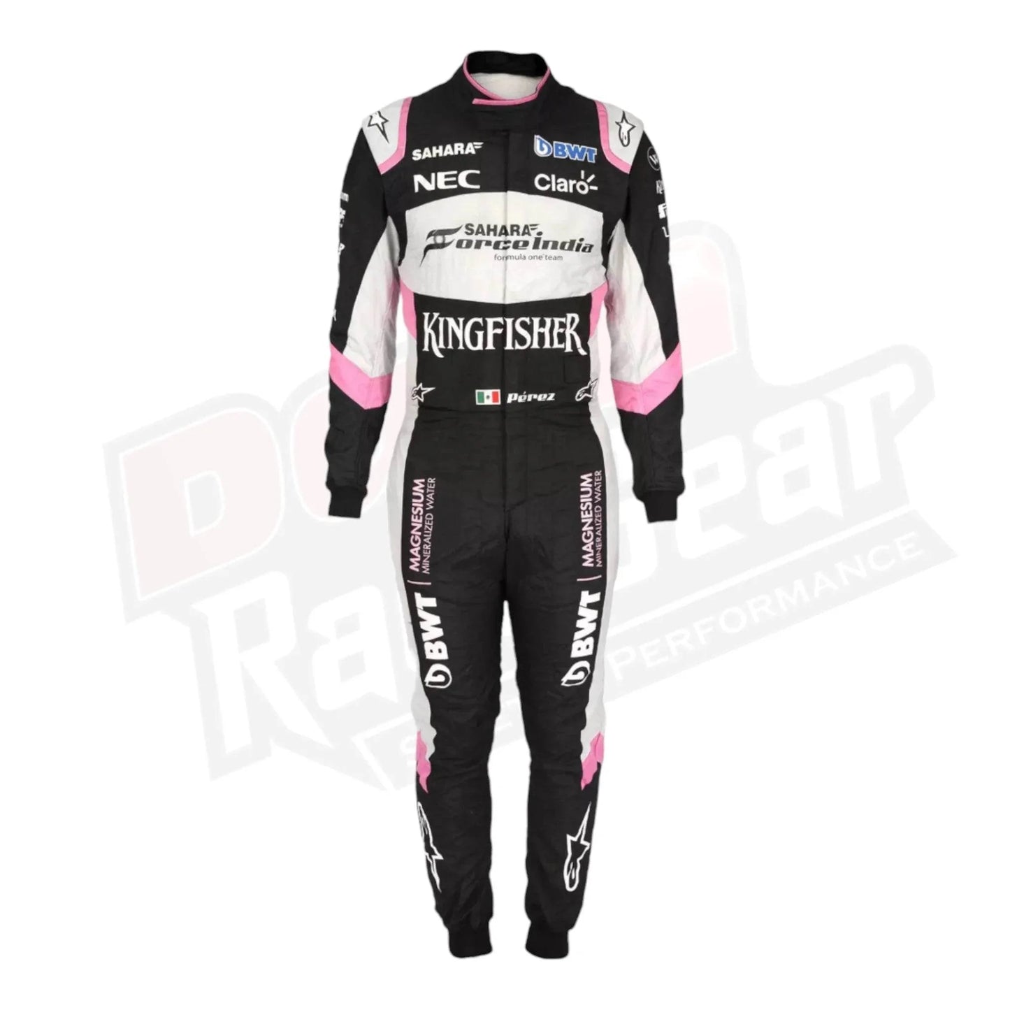 Sergio Pérez 2017 Sahara Force India F1 Team Race Suit - Dash Racegear