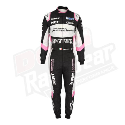 Sergio Pérez 2017 Sahara Force India F1 Team Race Suit - Dash Racegear