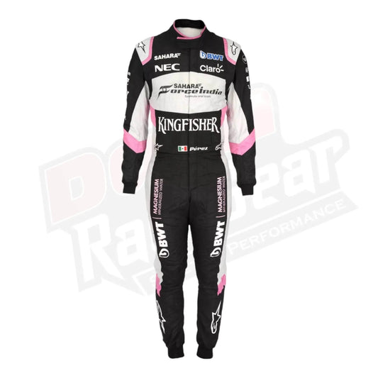 Sergio Pérez 2017 Sahara Force India F1 Team Race Suit - Dash Racegear