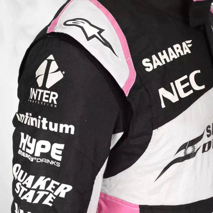 Sergio Pérez 2017 Sahara Force India F1 Team Race Suit - Dash Racegear
