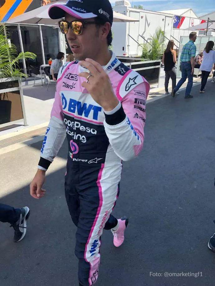 Sergio Pérez 2019 Racing Point F1 Team Race Suit - Dash Racegear