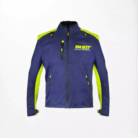 Shot Contact Enduro Jacket Blue-Neon Yellow - Dash Racegear