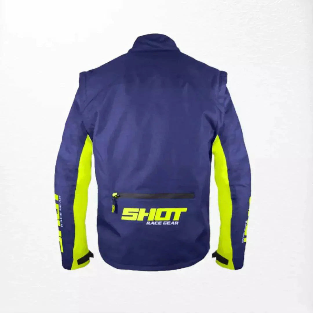 Shot Contact Enduro Jacket Blue-Neon Yellow - Dash Racegear