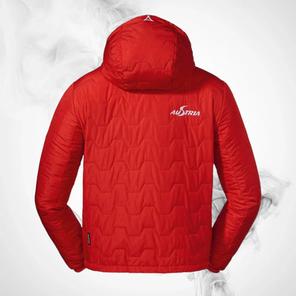 Ski Insulation Jacket SCHOFFEL Vntlft Hoody Adamont 3 K RT Junior Red - 2021/22 - Dash Racegear