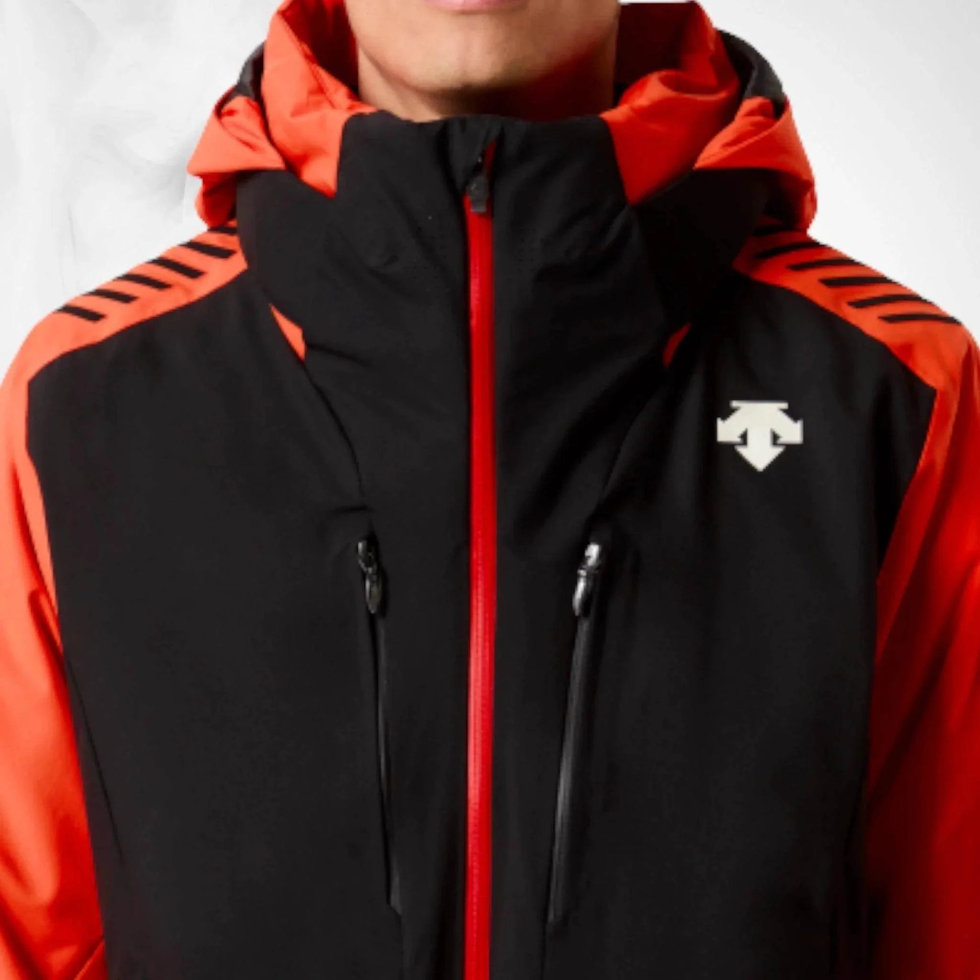 Ski Jacket Descente Nigel Orange/Black- 2023/24 - Dash Racegear