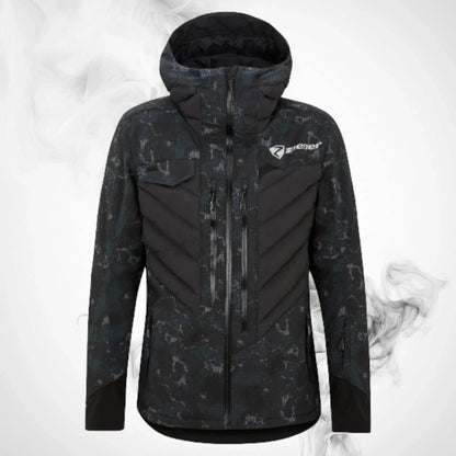 Ski Ziener RCE Coach Jacket Man Black Foggy Print - Dash Racegear