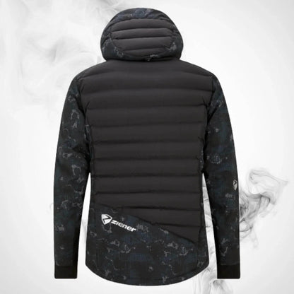 Ski Ziener RCE Coach Jacket Man Black Foggy Print - Dash Racegear
