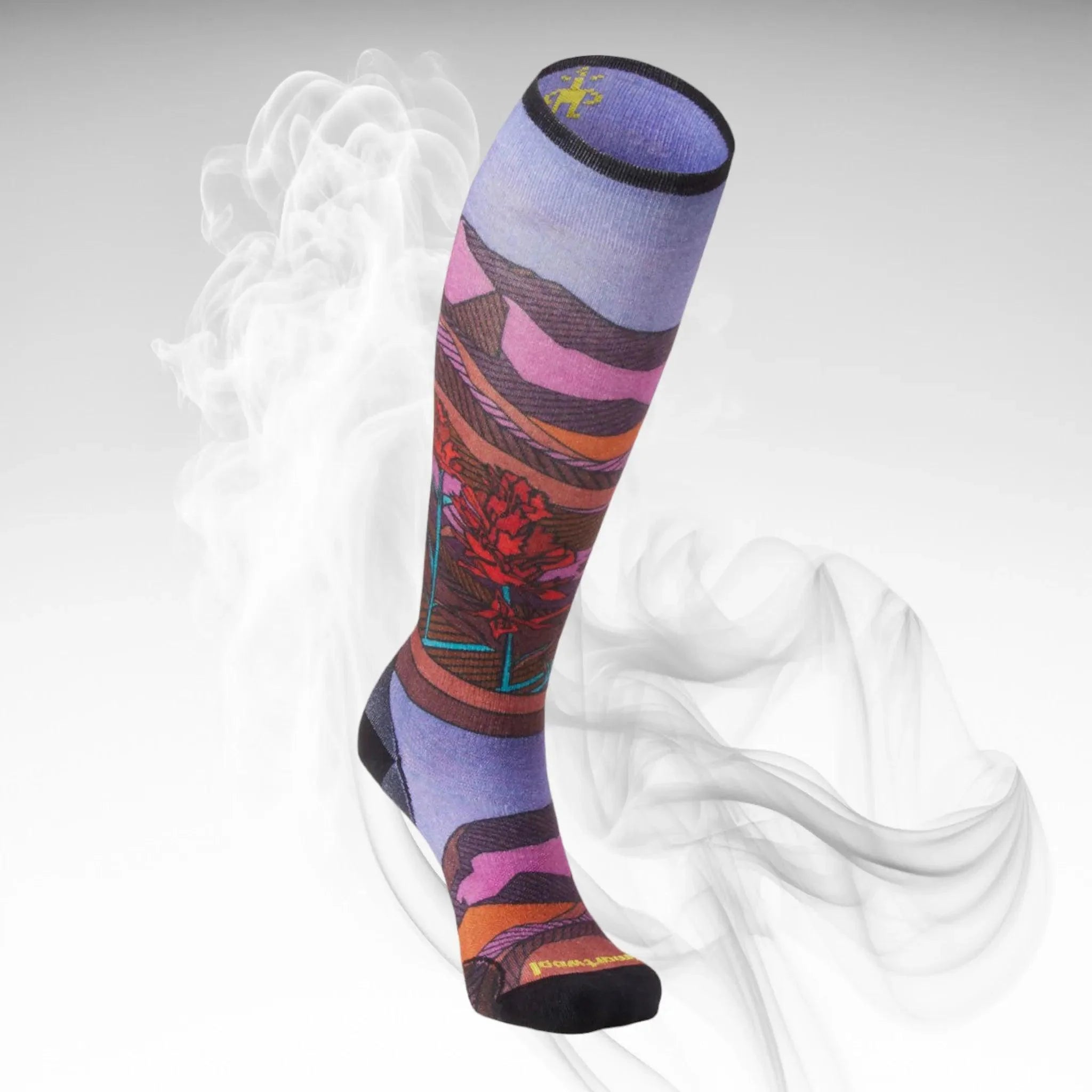 Smartwool Women's Zero Cushion Floral Field Sock - Dash Racegear