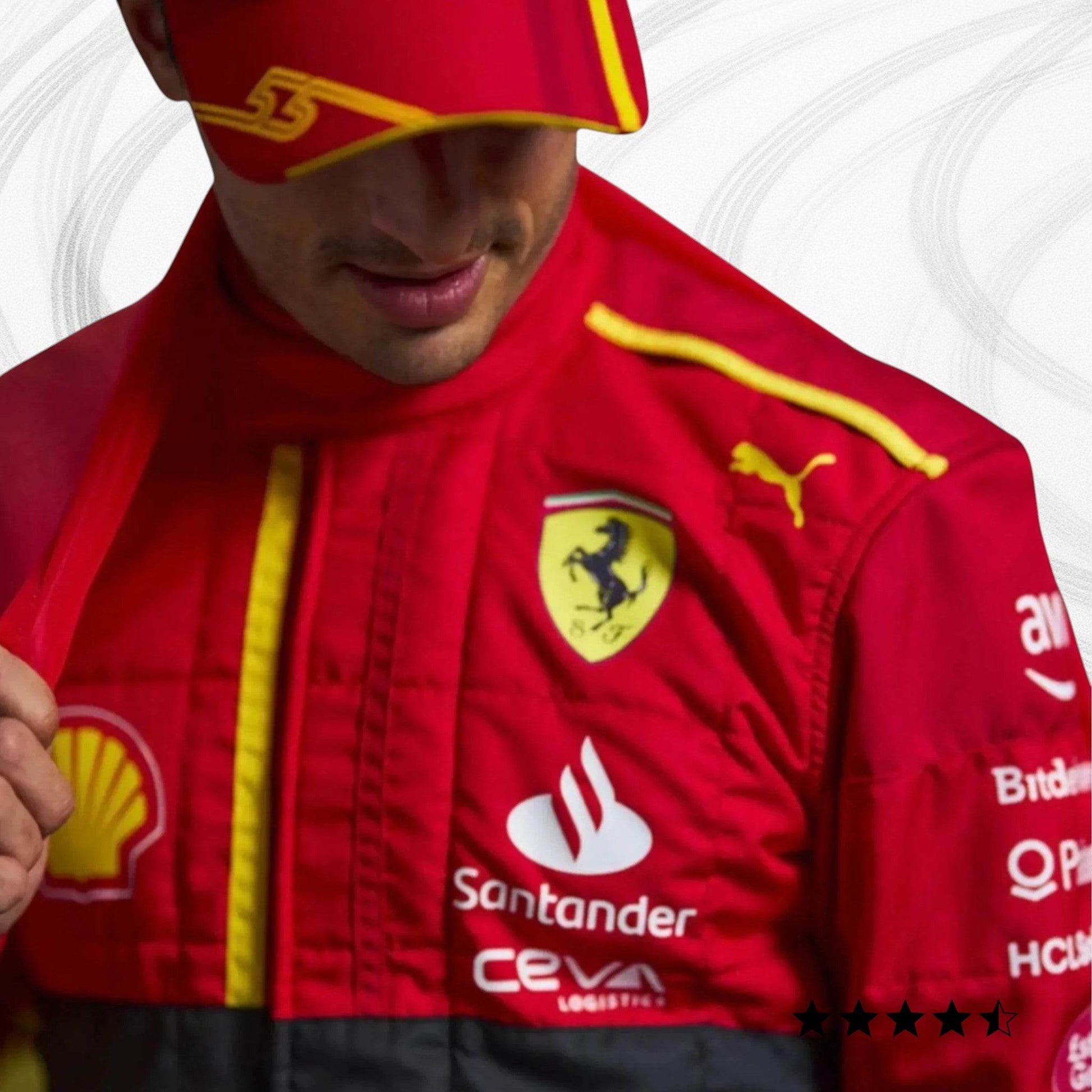 Special Ferrari Race Suit Carlos Sainz 2023 F1 Spain GP - Dash Racegear